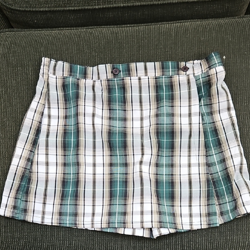 Royal Park School Uniform Plaid Skort Girls Size 16 1/2